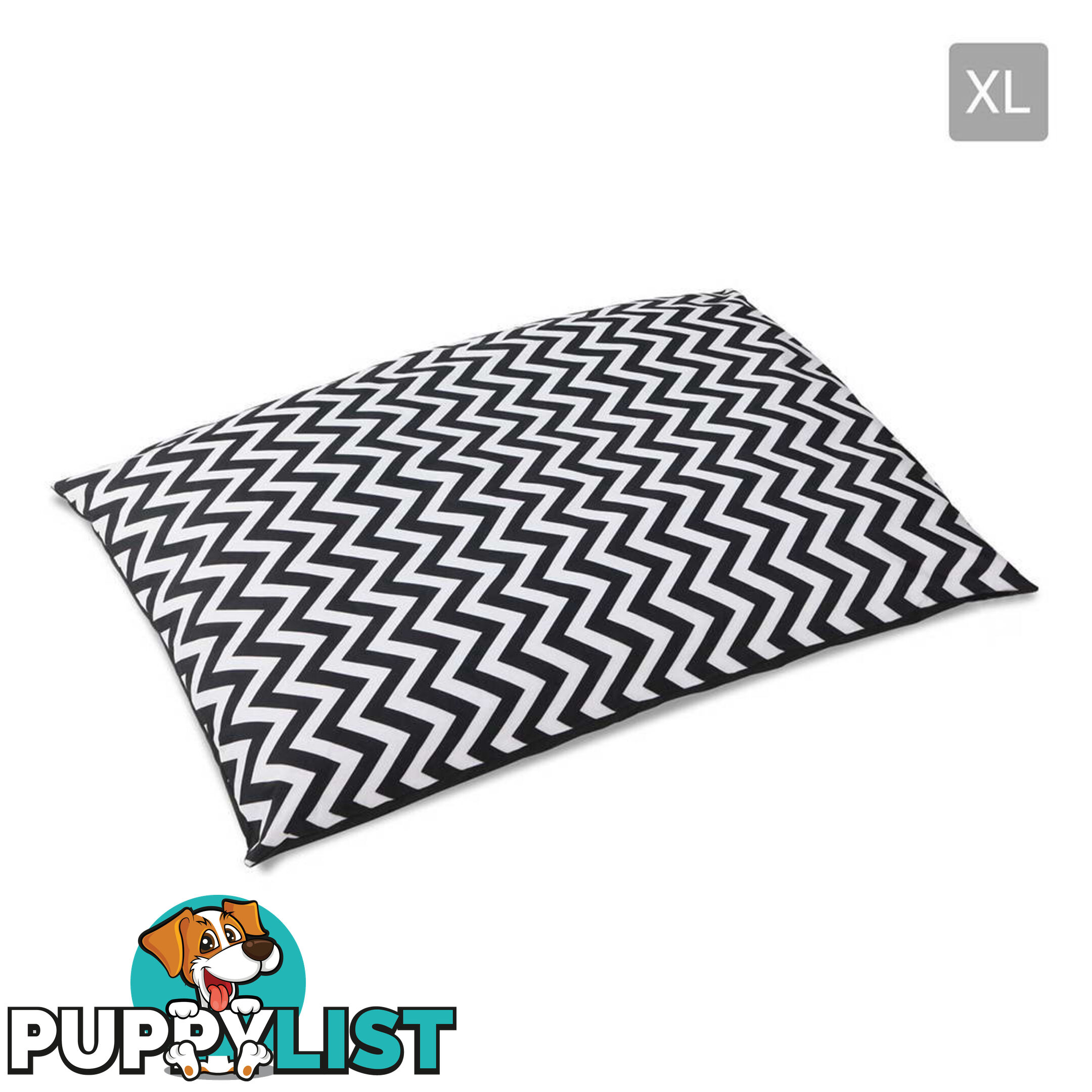 Washable Wavy Stripe Heavy Duty Pet Bed - XXLarge