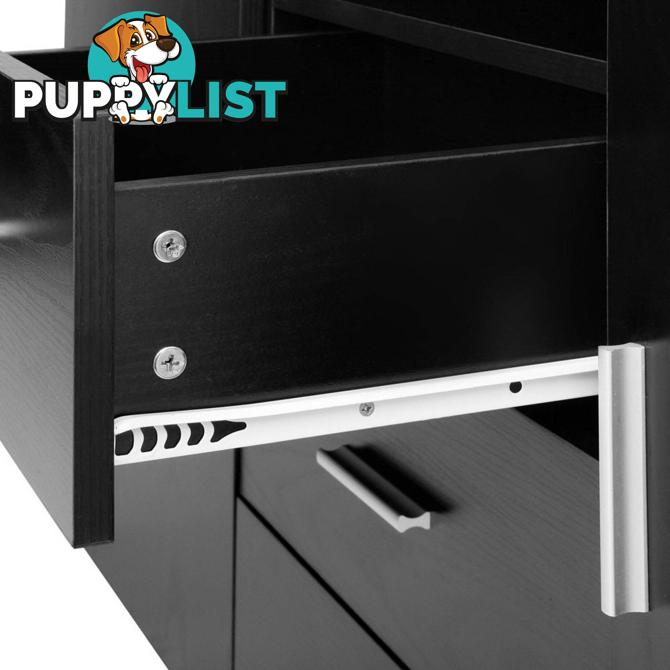 Buffet Sideboard Cabinet - Black