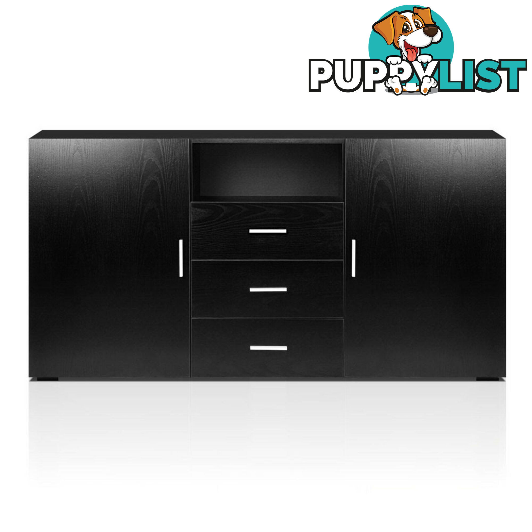 Buffet Sideboard Cabinet - Black