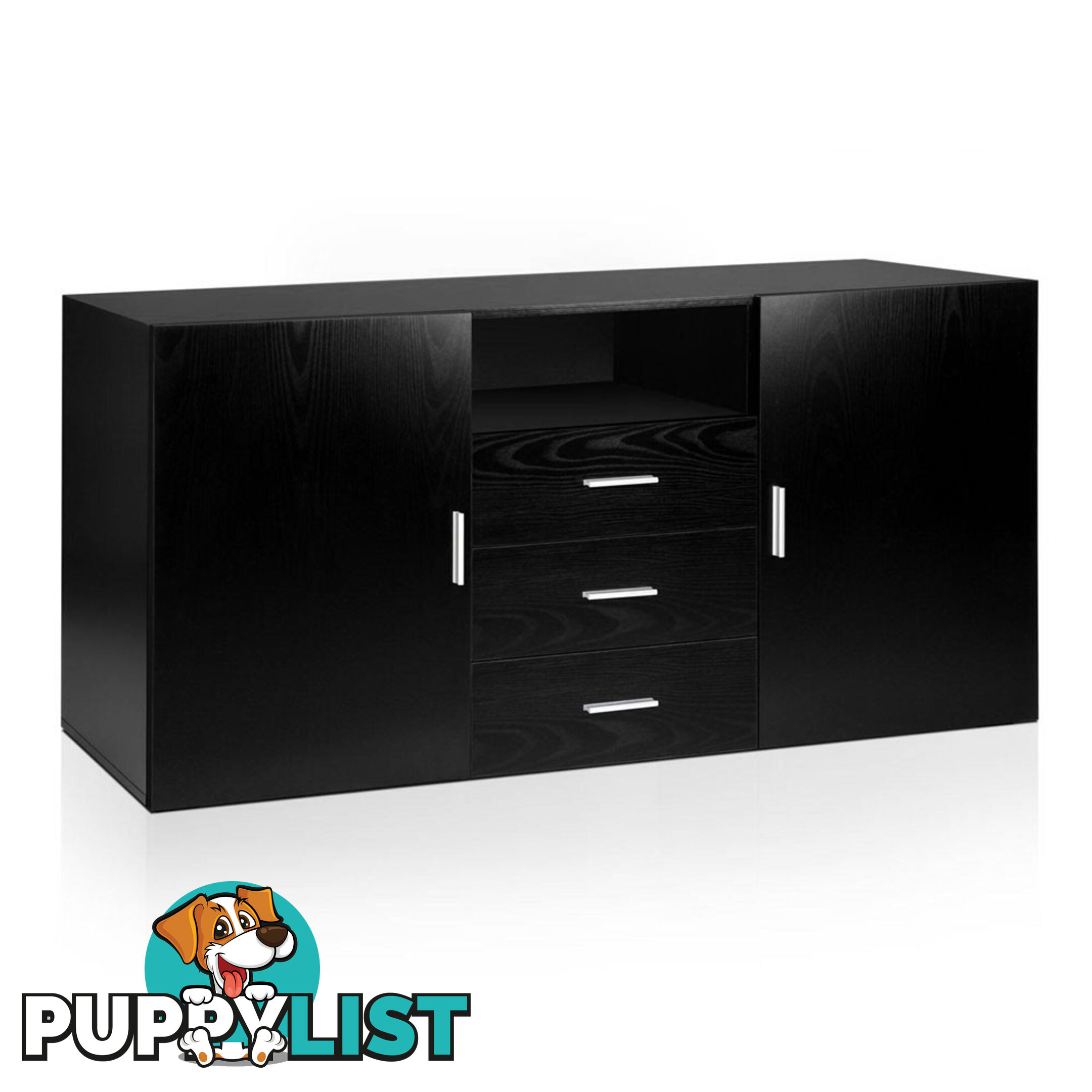 Buffet Sideboard Cabinet - Black