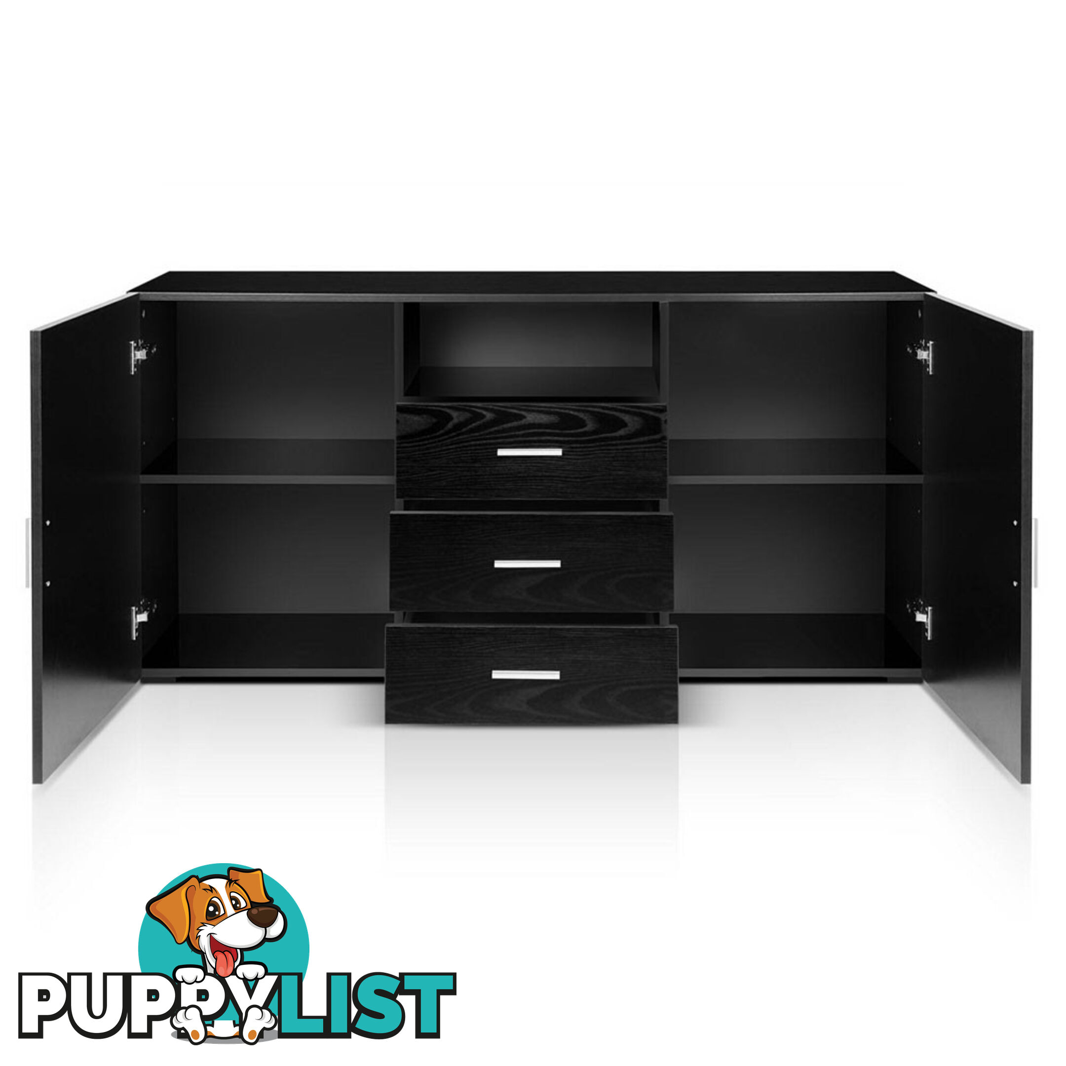 Buffet Sideboard Cabinet - Black