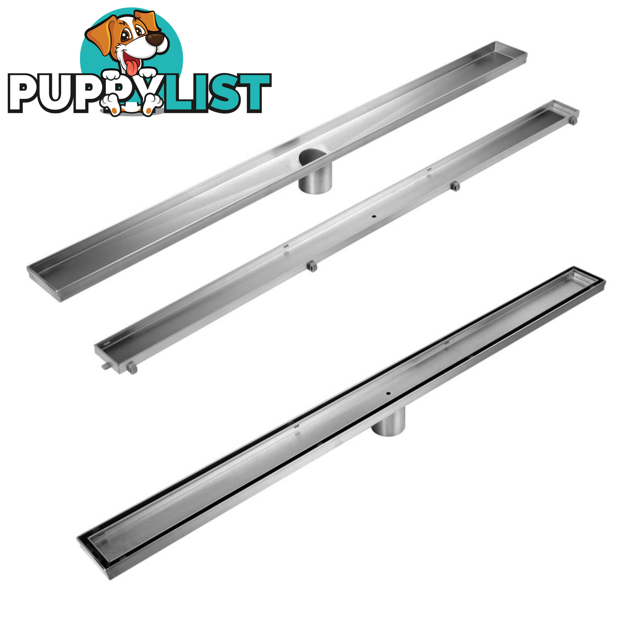 Tile Insert Stainless Steel Shower Grate Drain Floor Bathroom 800mm