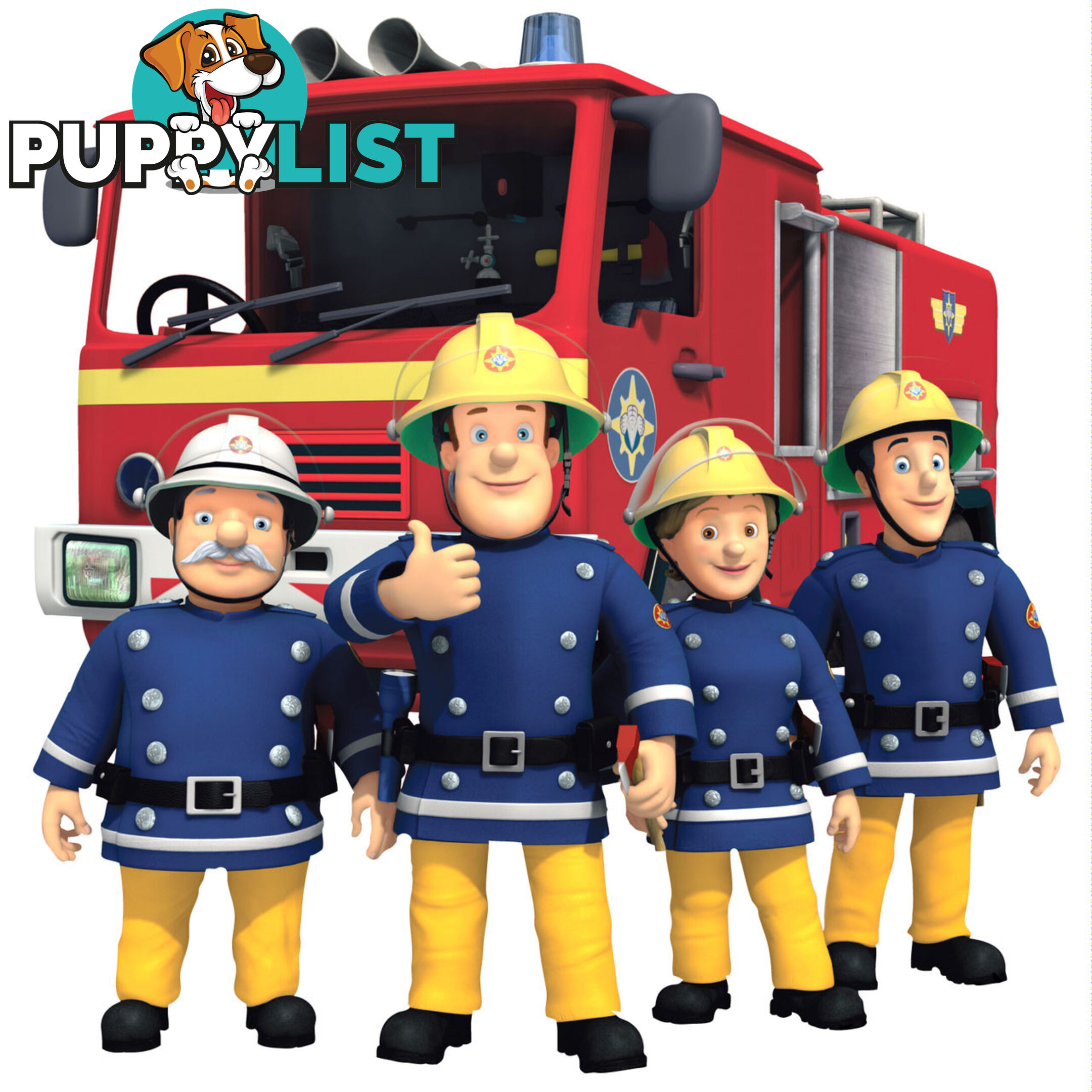 Fireman Sam MOVABLE and Reusable Wall, Toy box Stickers