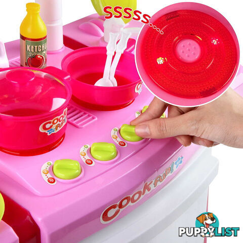 Kids Play Set Little Chef Kitchen 25 Piece - Pink