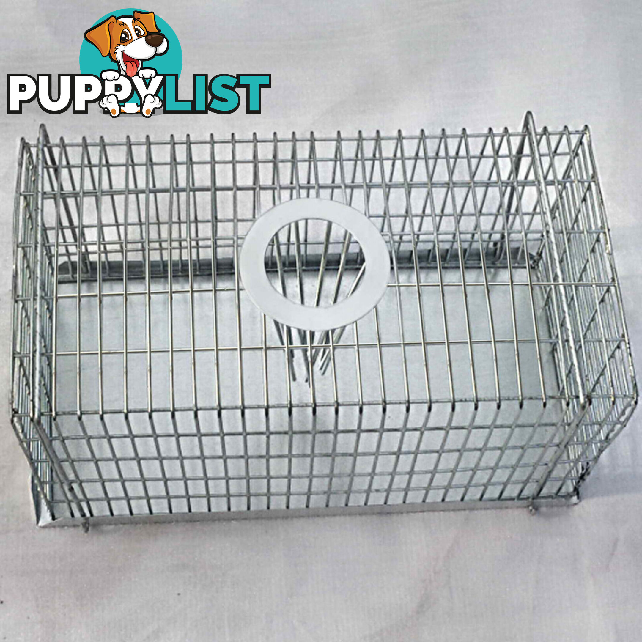 Set of 4 Humane Animal Trap Cage 23 x 15 x 10cm Silver