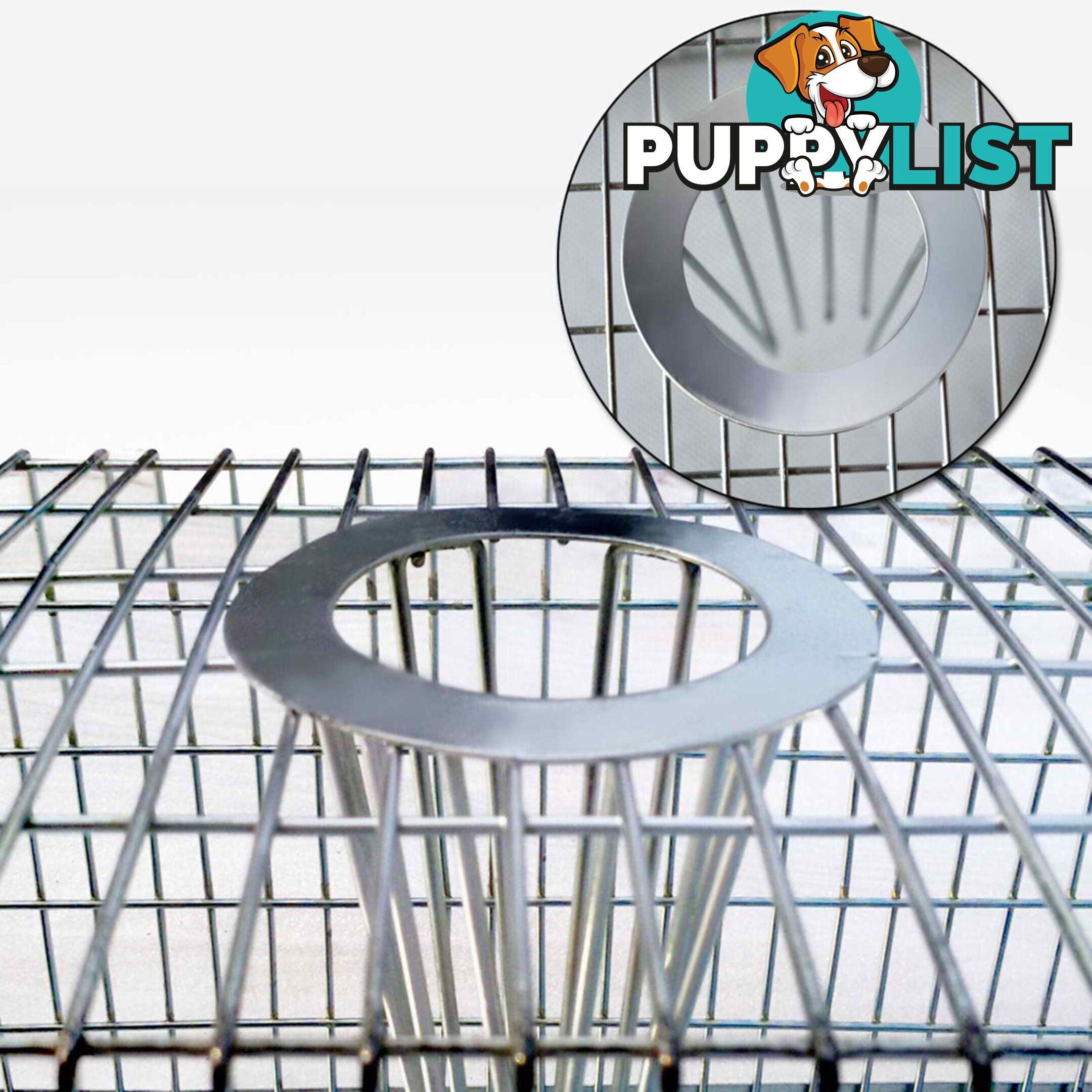 Set of 4 Humane Animal Trap Cage 23 x 15 x 10cm Silver