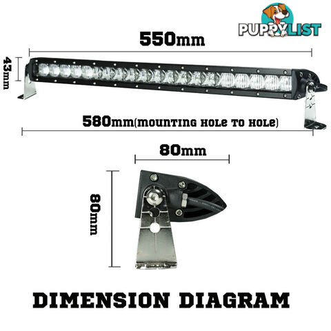 Osram 22inch 140W 5D Lens LED Light Bar Flood Spot Combo Driving Work Lamp 4WD