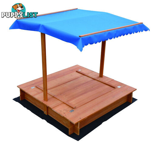 Kids Wooden Toy Sandpit with Canopy