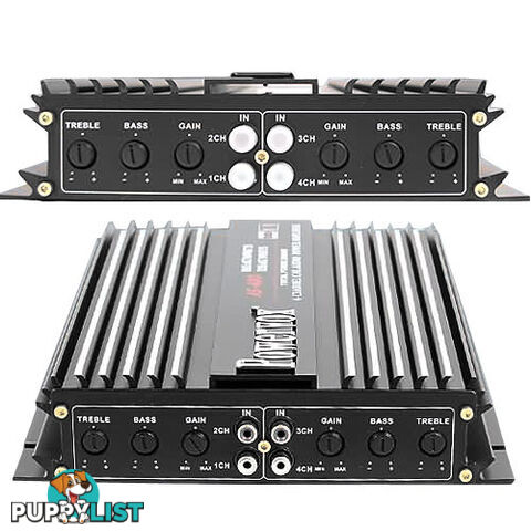 New PowerVox 2800 Watt 4 Channel Car Amplifier Black