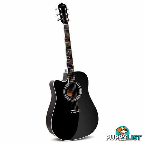 41 5- Band EQ Electric Acoustic Guitar Full Size Black