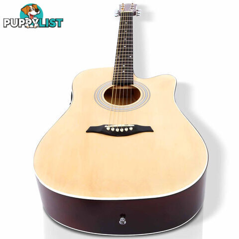 41 5- Band EQ Electric Acoustic Guitar Full Size Natural