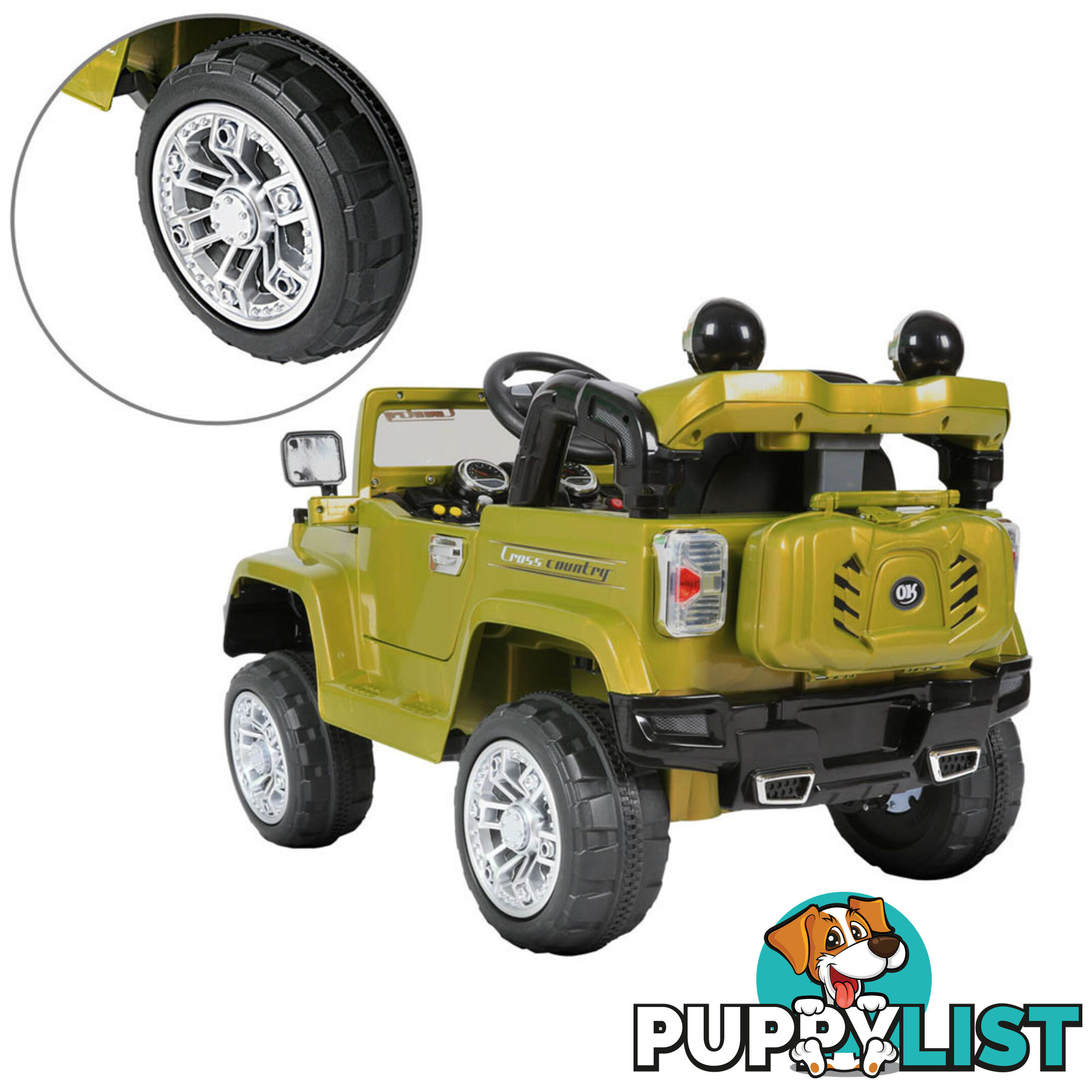 Kids Ride on Car w/ Remote Control Green