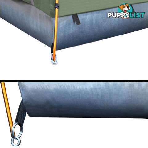 Double Camping Canvas Swag Tent Celadon w/ Air Pillow