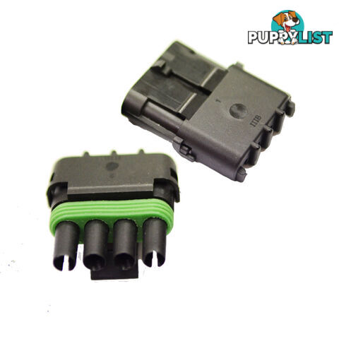 2PCS 12V/24V KITS 1.5MM 4 WAY WATERPROOF AUTO ELECTRICAL WIRE CONNECTOR PLUG