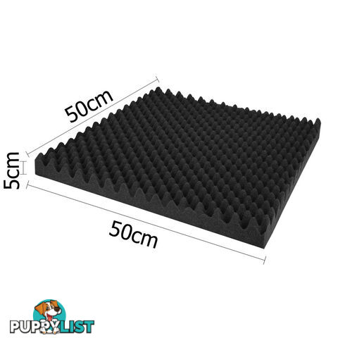 Studio 20 Eggshell Acoustic Foam Black 50 x 50cm