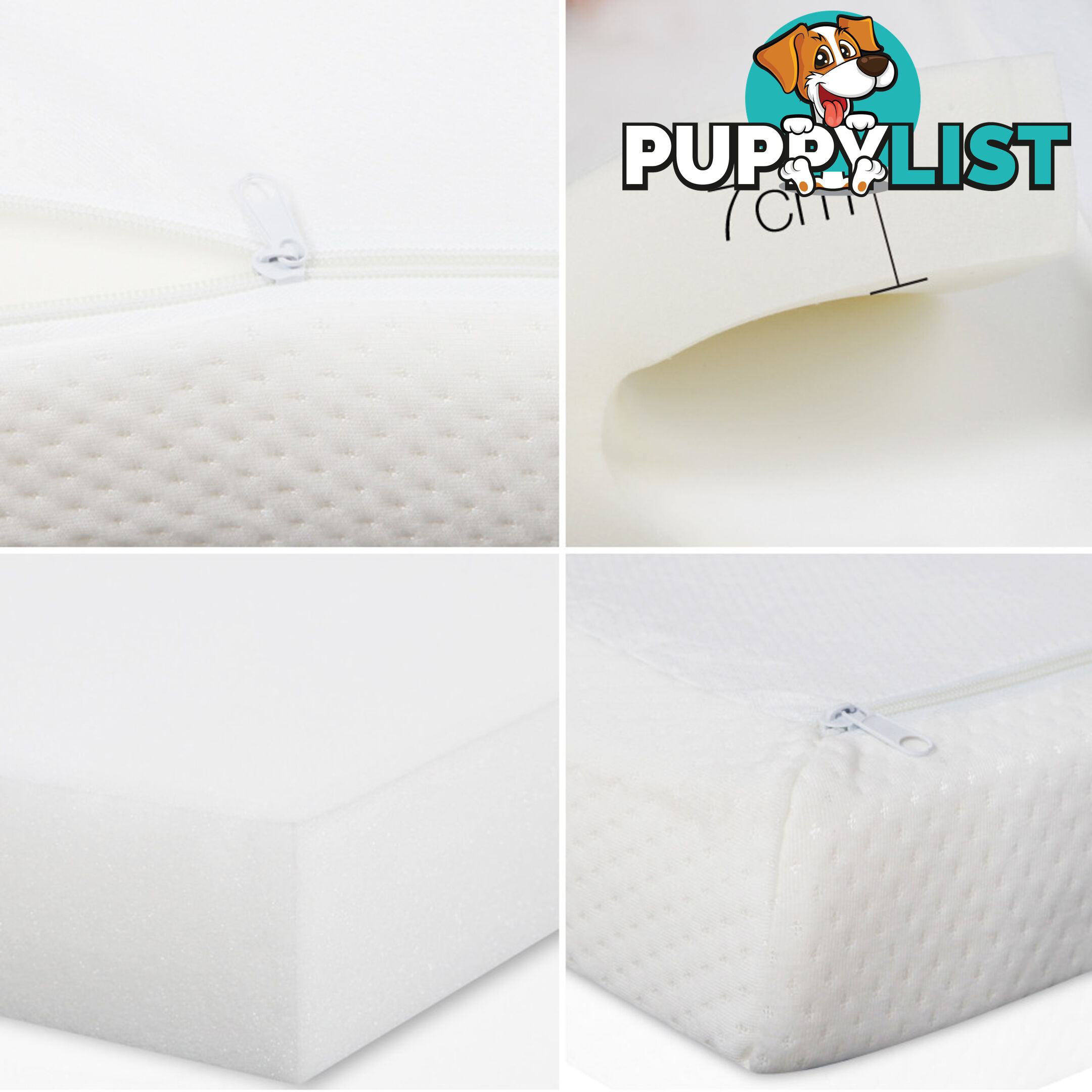 Visco Elastic Memory Foam Mattress Topper 7cm Queen