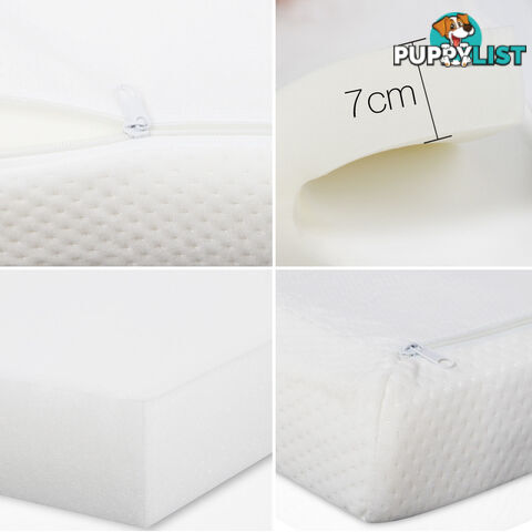 Visco Elastic Memory Foam Mattress Topper 7cm Queen