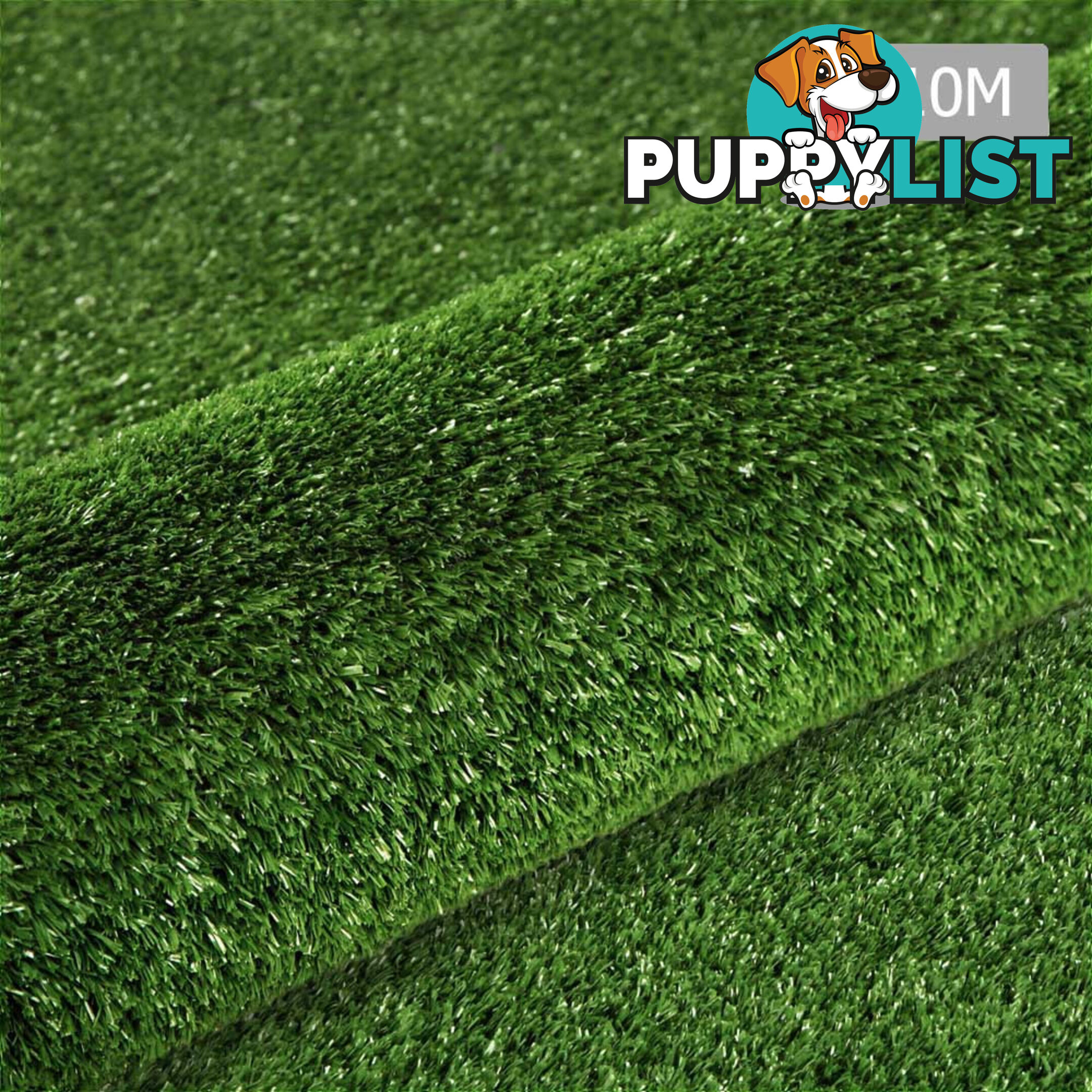 Artificial Grass 10 SQM Polypropylene Lawn Flooring 1X10M Olive Green