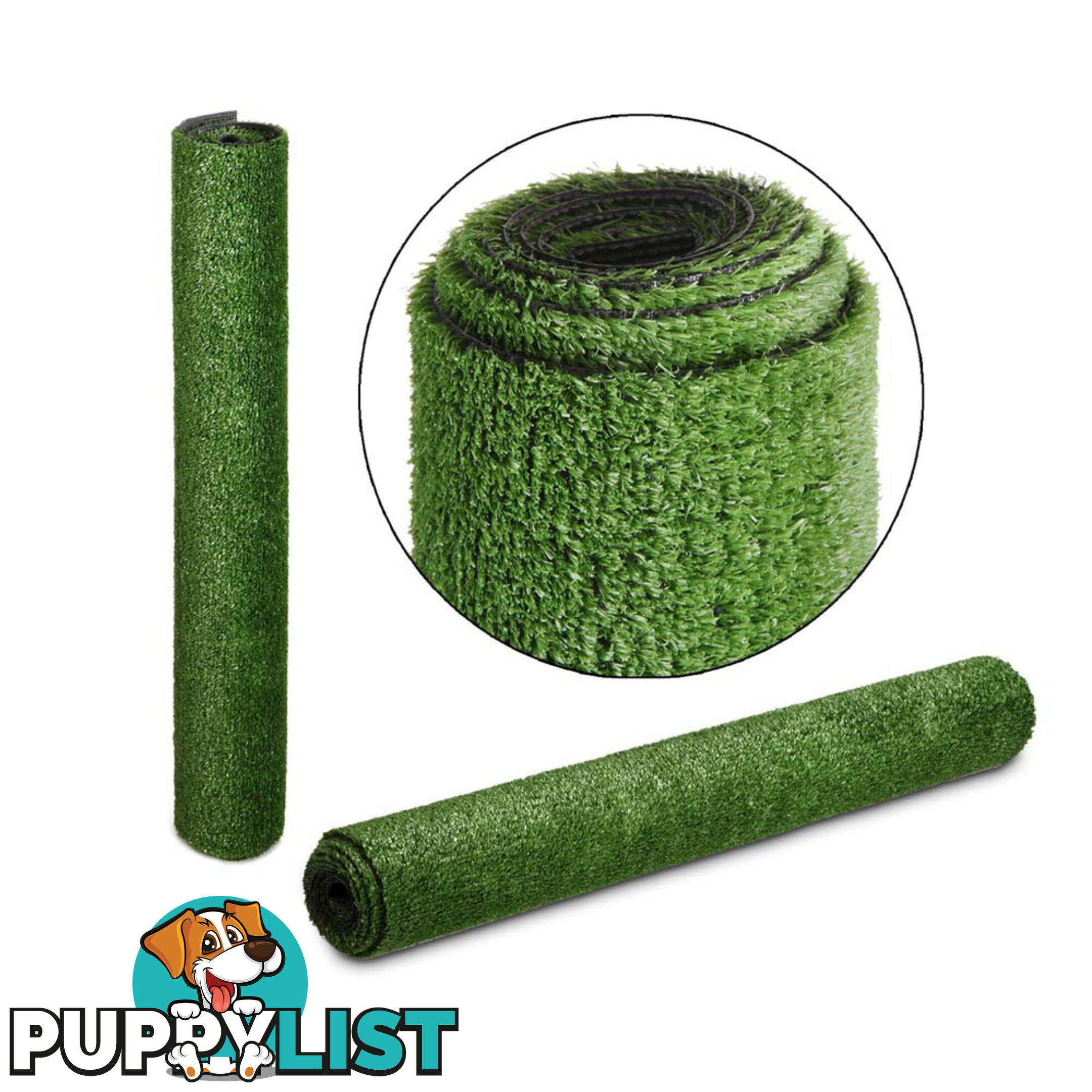 Artificial Grass 10 SQM Polypropylene Lawn Flooring 1X10M Olive Green