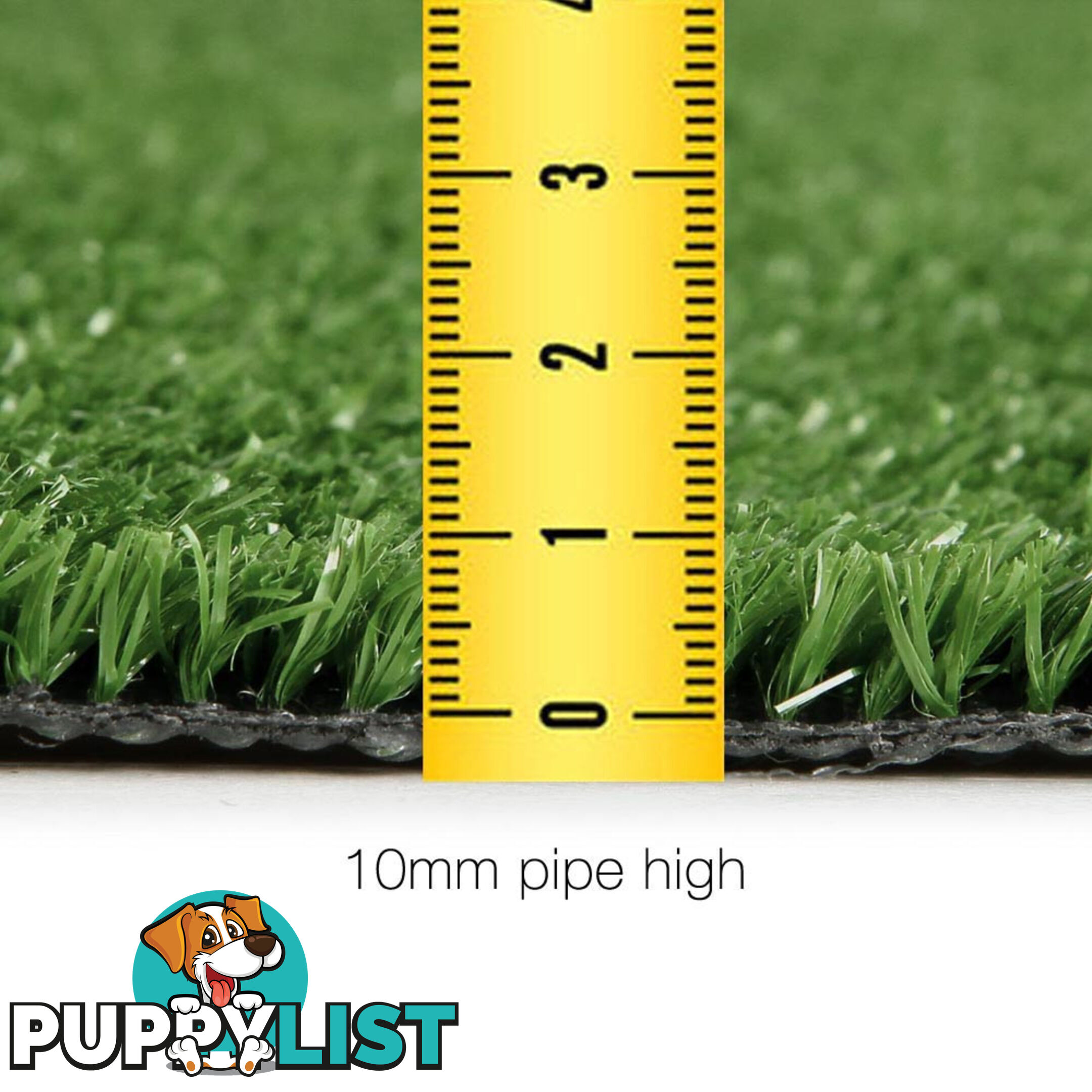 Artificial Grass 10 SQM Polypropylene Lawn Flooring 1X10M Olive Green