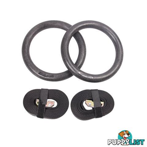 Gymnastic Gym Rings Hoop Crossfit Exercise Fitness Home Workout Dip Pair Bars