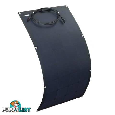 100W 12V Flexible Black Silicon Solar Panel Generator Power Mono Charging