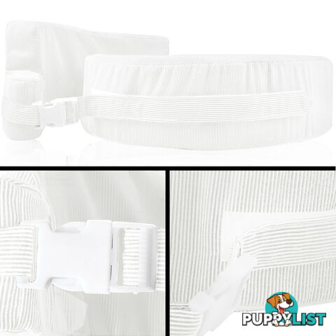 Baby Breast Feeding Support Memory Foam Pillow w/ Zip Cover White