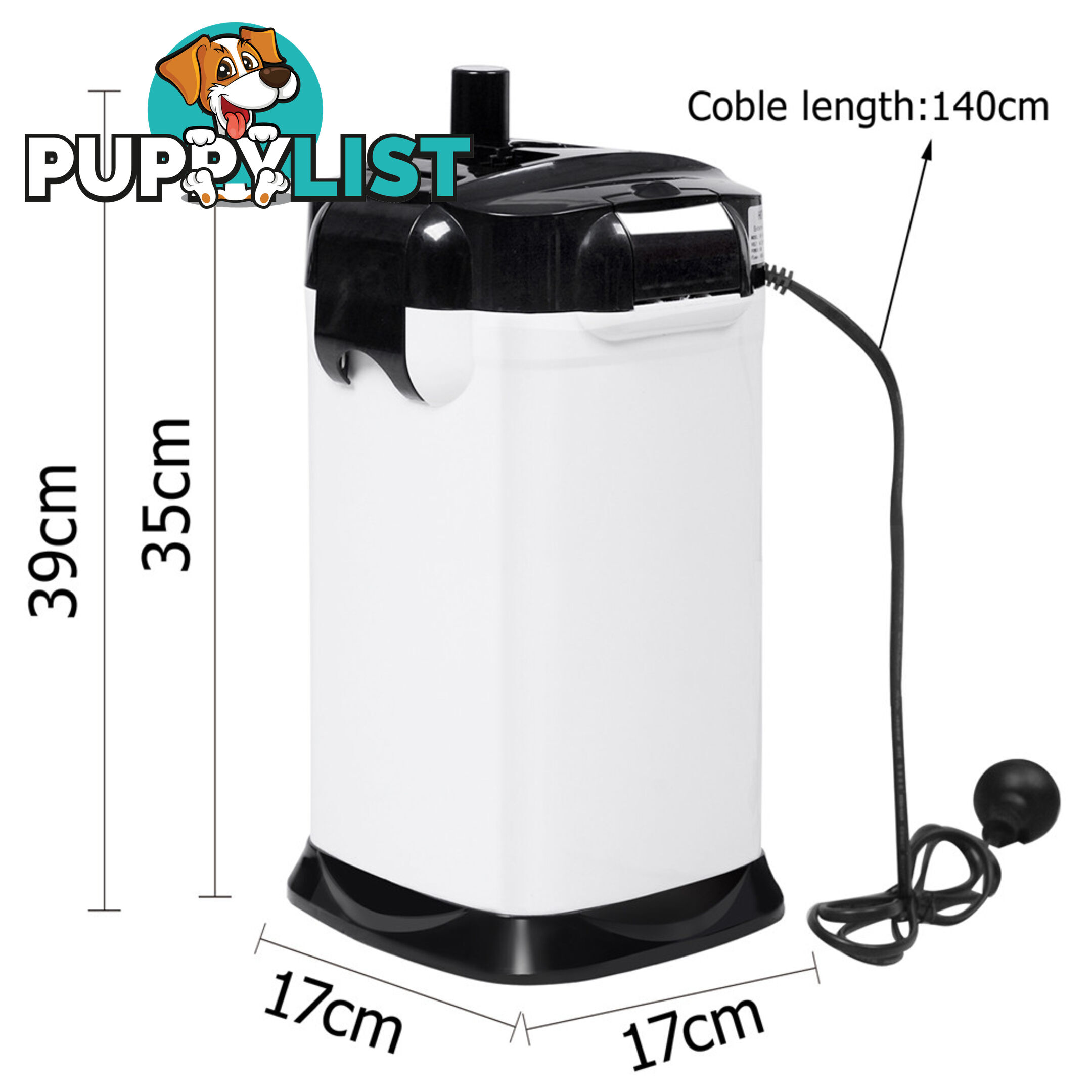 Aquarium Fish Tank External Canister Filter 1200LPH White