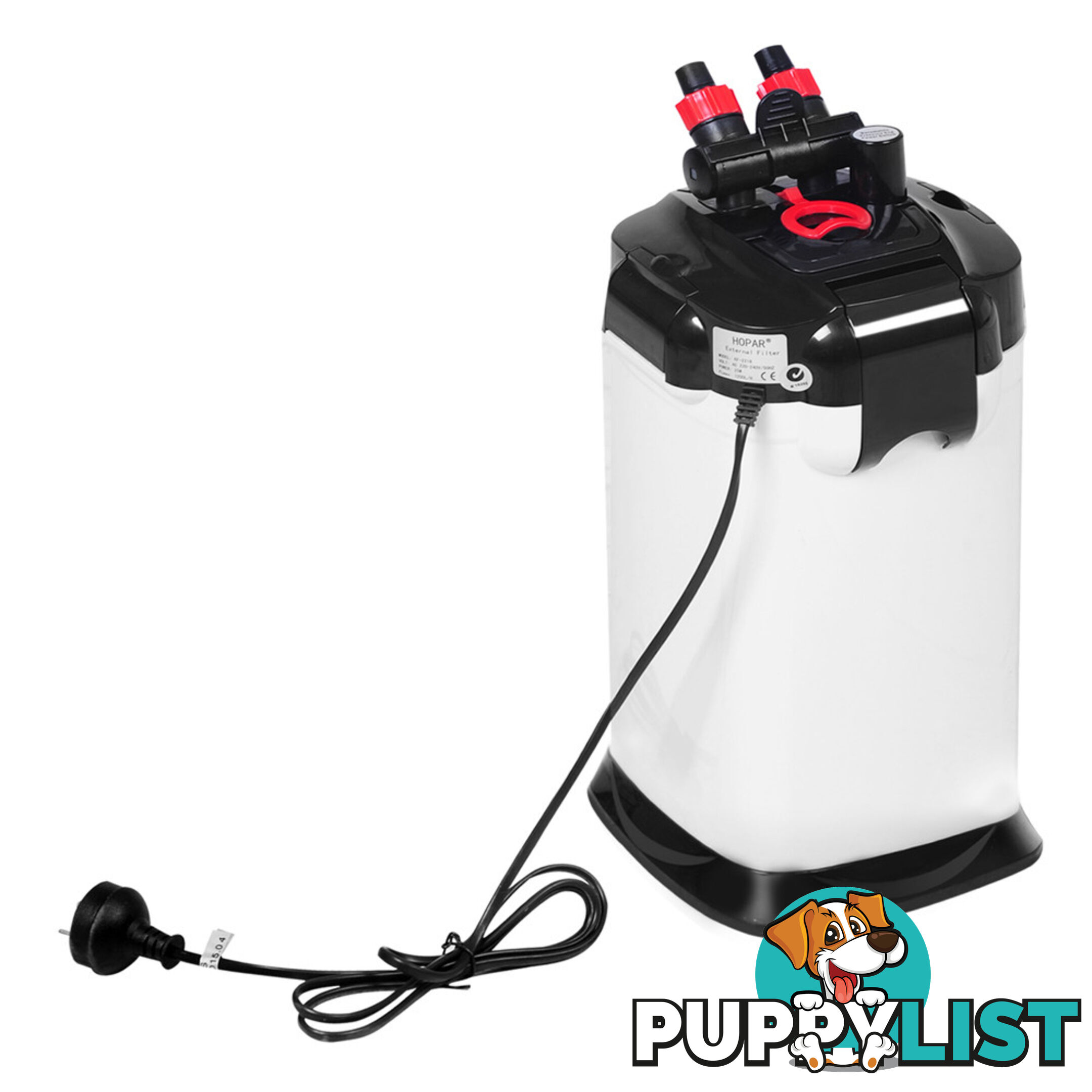 Aquarium Fish Tank External Canister Filter 1200LPH White