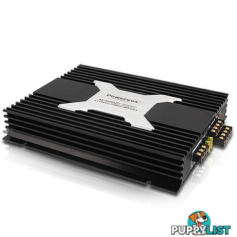 New PowerVox 5600 Watt 4 Channel Car Amplifier Black