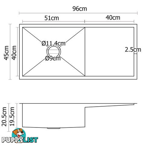 Stainless Steel Motion Sensor Rubbish Bin  50L