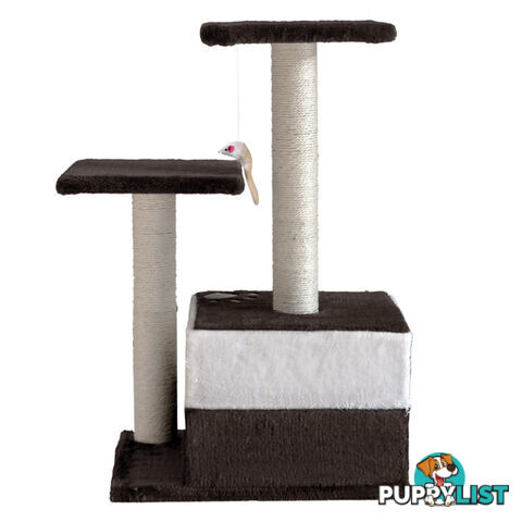 Cat Scratching Poles Post Furniture Tree 70cm White Dark Grey