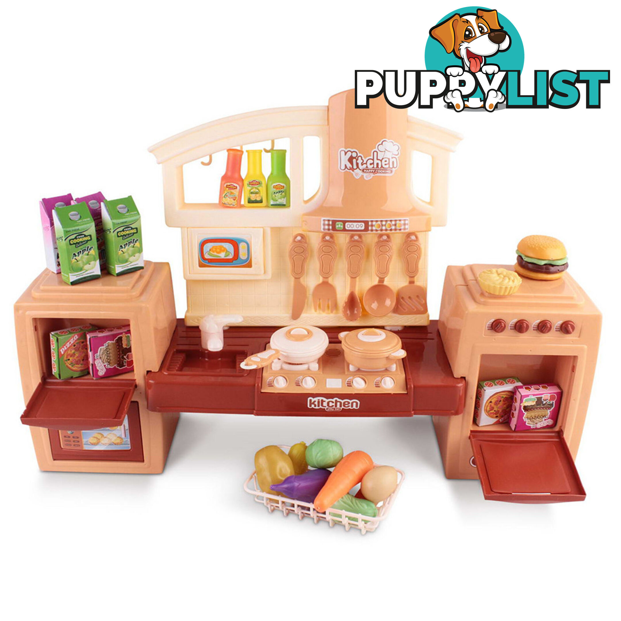 Kitchen Pretend Play Set Orange