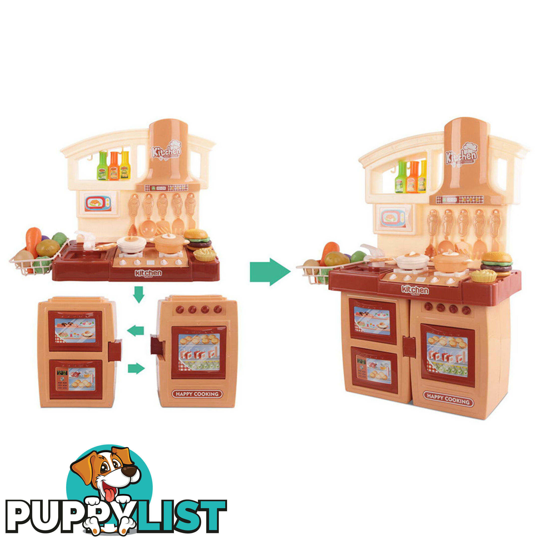 Kitchen Pretend Play Set Orange