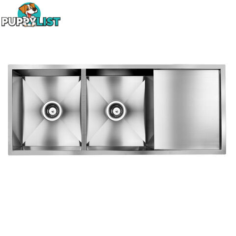 Stainless Steel Kitchen/Laundry Sink w/ Strainer Waste 1135 x 450mm