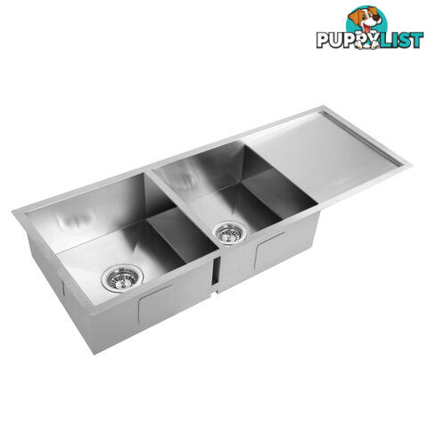 Stainless Steel Kitchen/Laundry Sink w/ Strainer Waste 1135 x 450mm