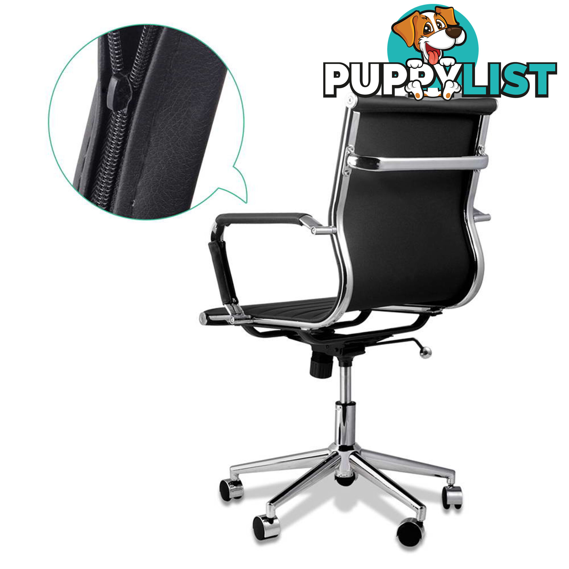 Eames Replica PU Leather Executive Designer Office Chair Black