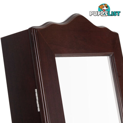 Mirror Jewellery Cabinet Storage 150cm Walnut