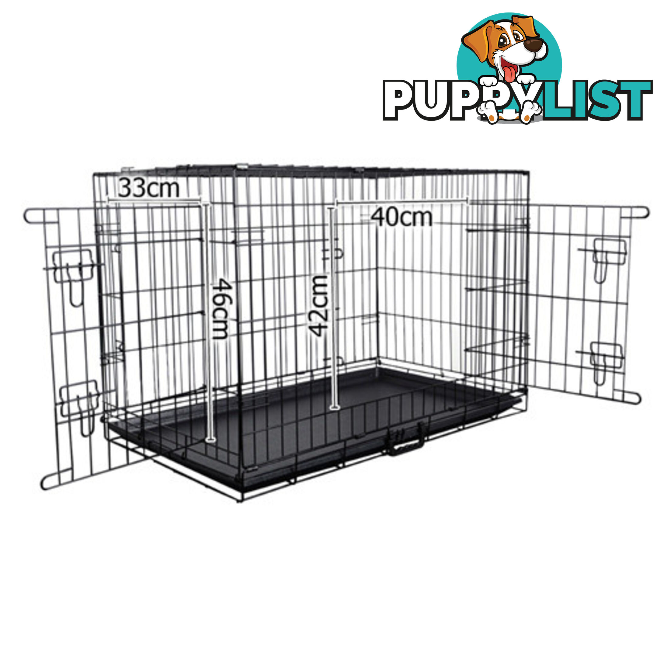 36 Inch Metal Collapsible Dog Cage