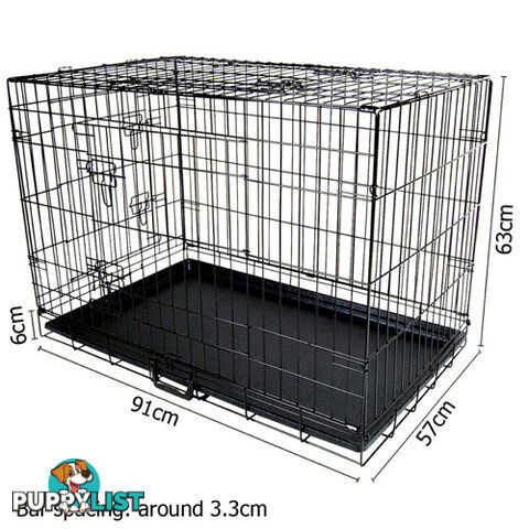 36 Inch Metal Collapsible Dog Cage