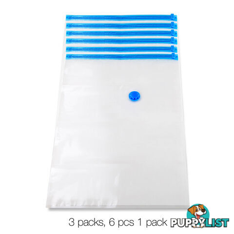 Set of 18 Vacuum Storage Bags 60 x 80cm