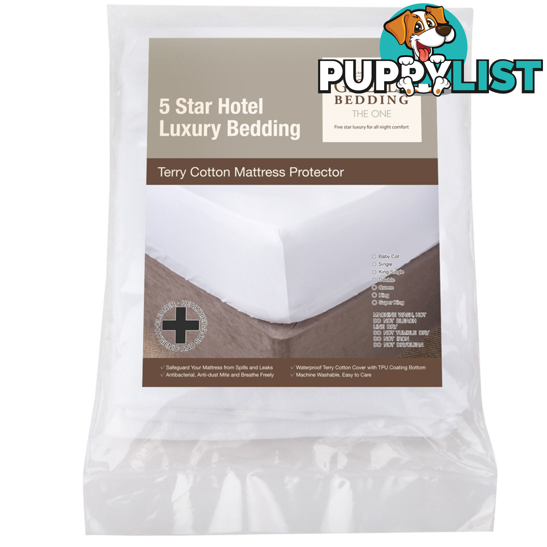 Waterproof Non-Woven Mattress Protector - Double