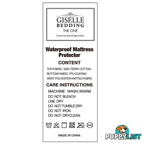 Waterproof Non-Woven Mattress Protector - Double