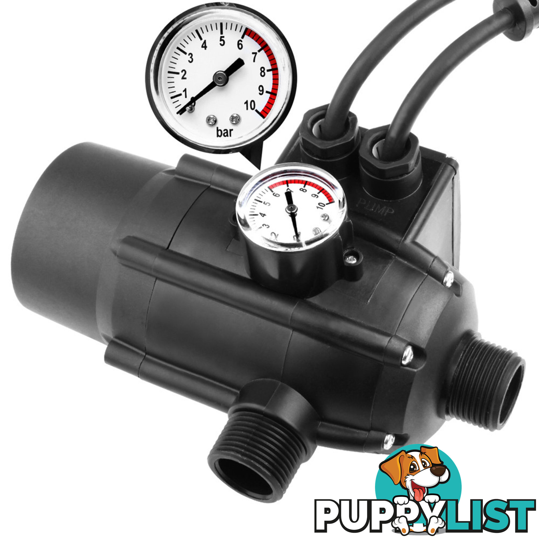 Adjustable Pressure Switch Water Pump Controller Black