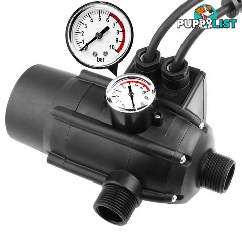 Adjustable Pressure Switch Water Pump Controller Black