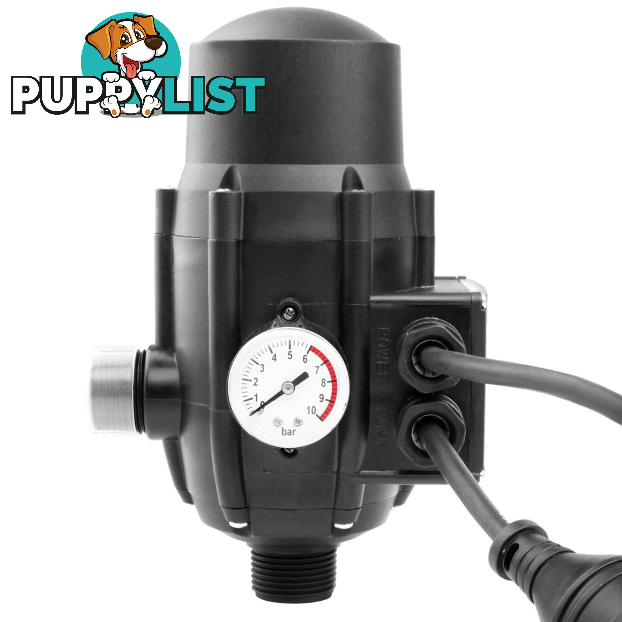 Adjustable Pressure Switch Water Pump Controller Black