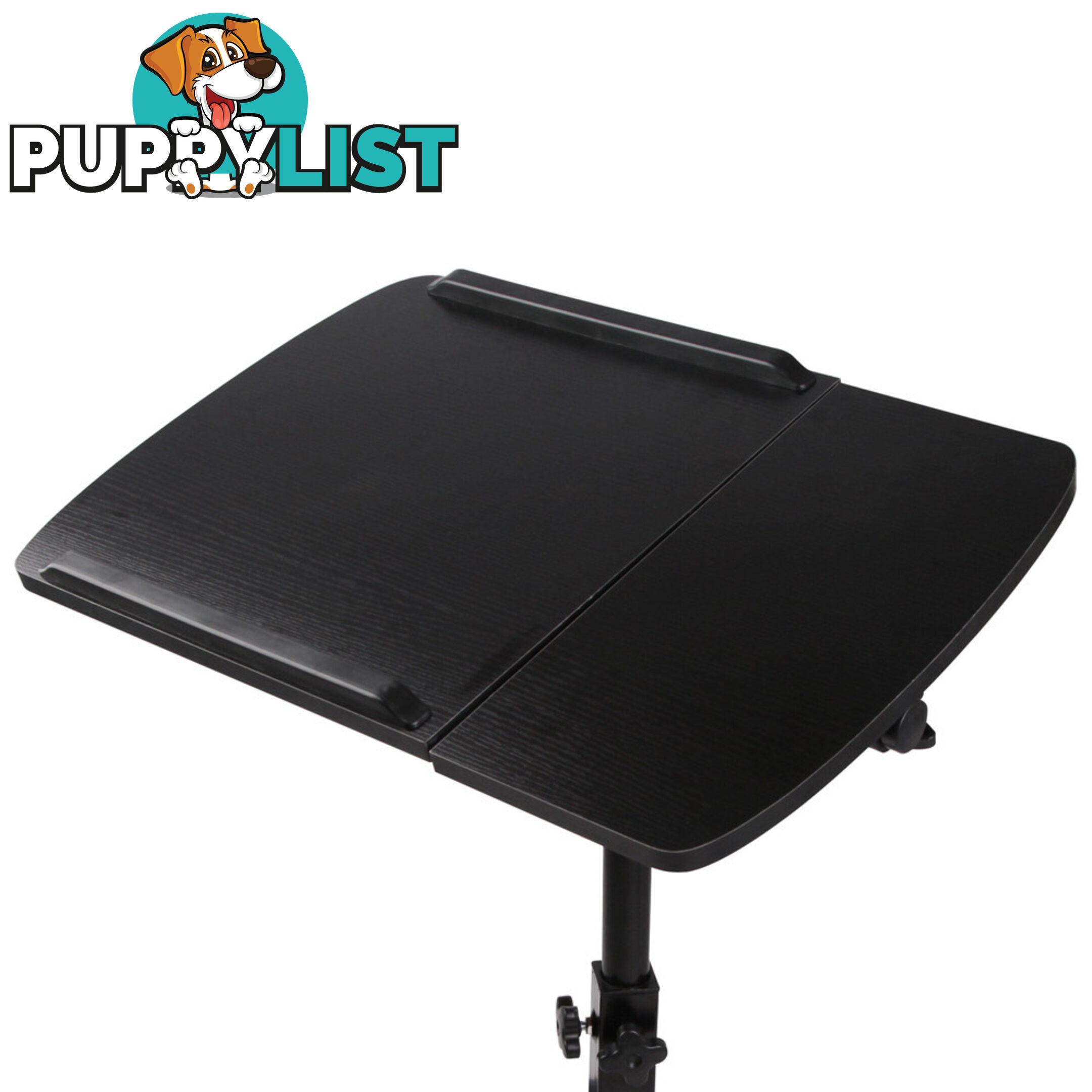 Rotating Mobile Laptop Adjustable Desk w/ USB Cooler Black