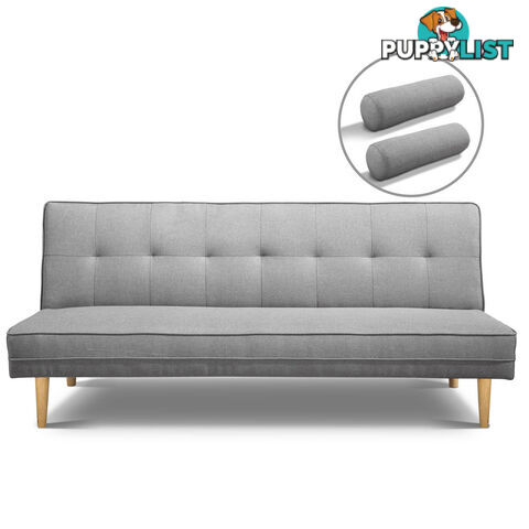 3 Seater Faux Linen Fabric Sofa