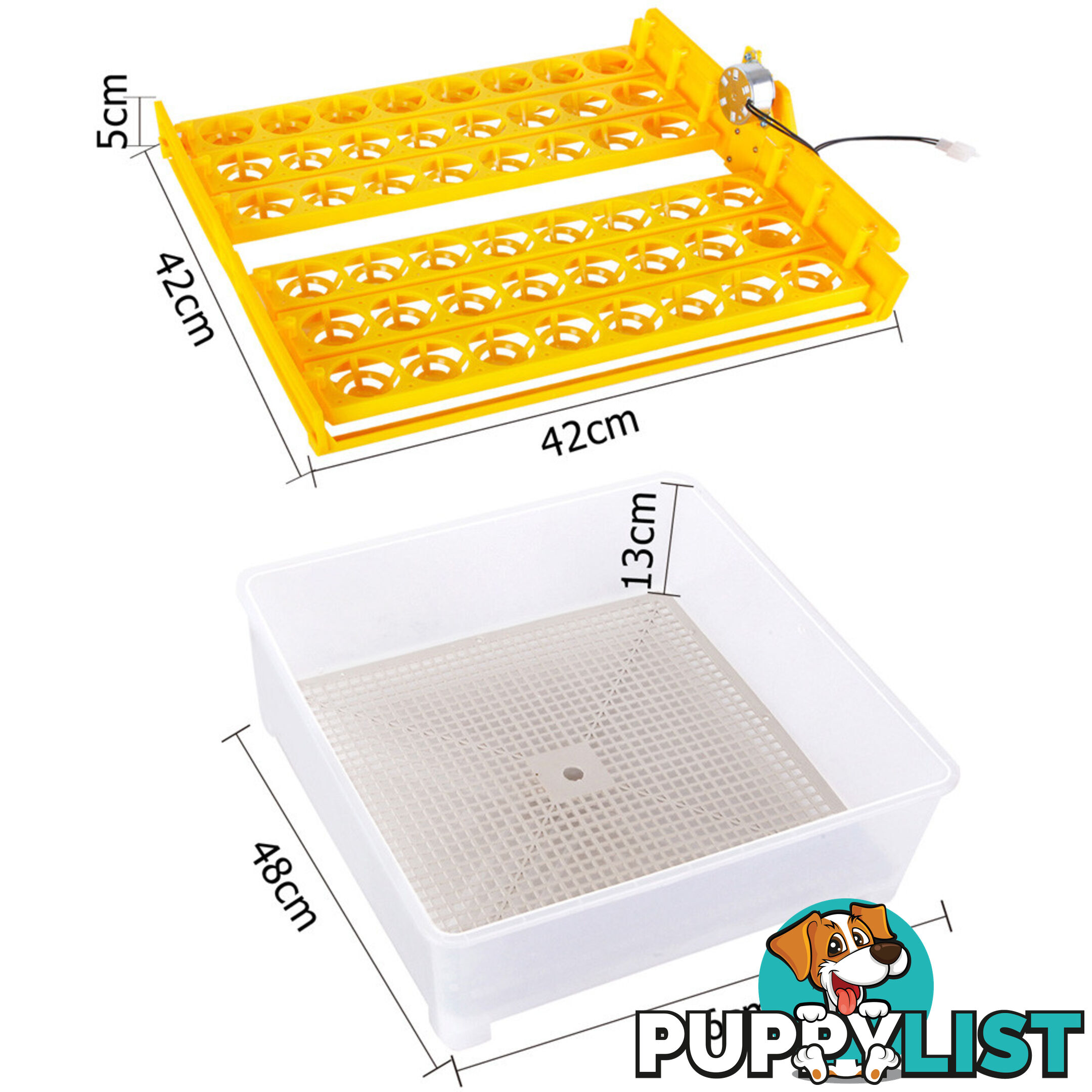 Automatic 48 Egg Incubator Yellow