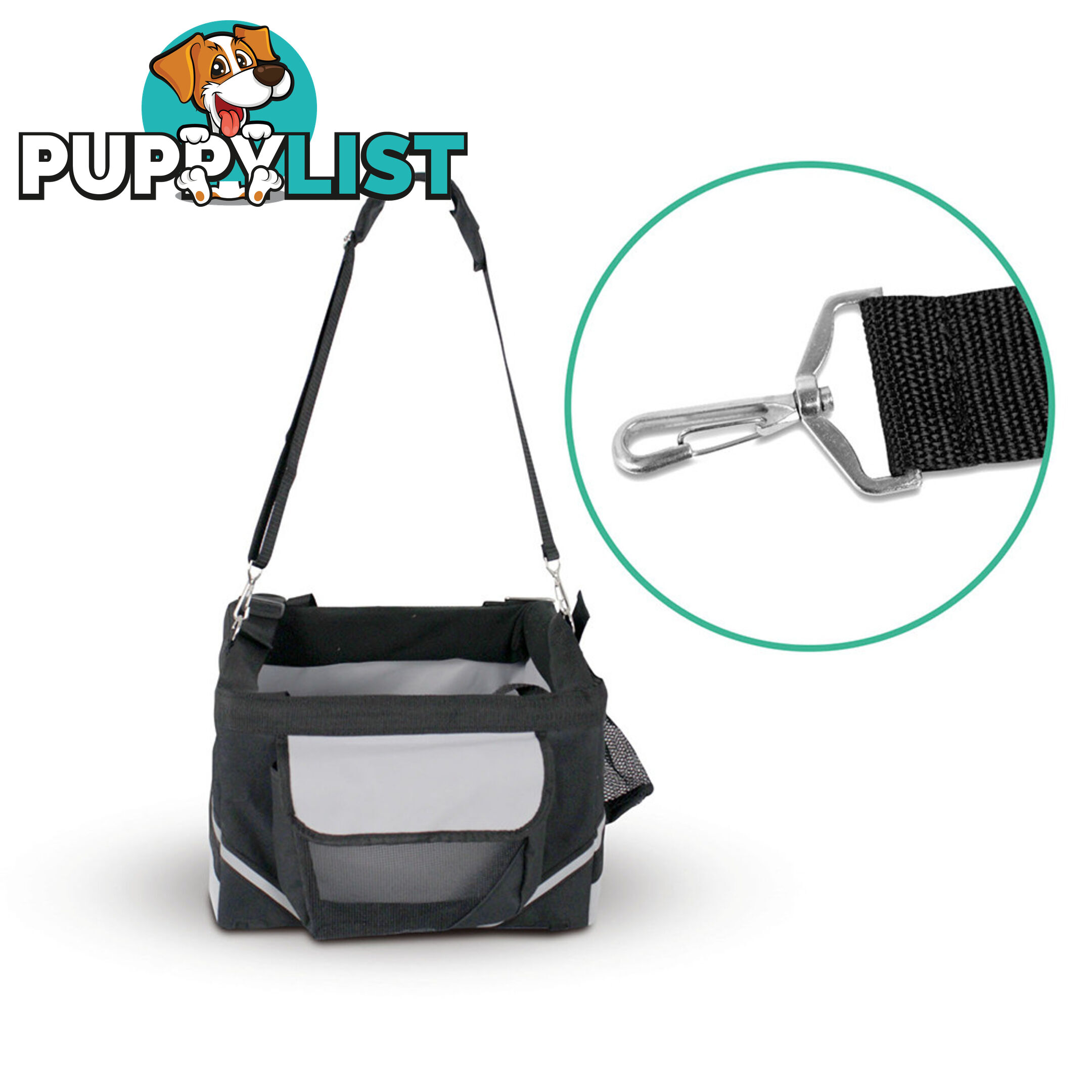 Pet Bicycle Carrier with Safety Leash